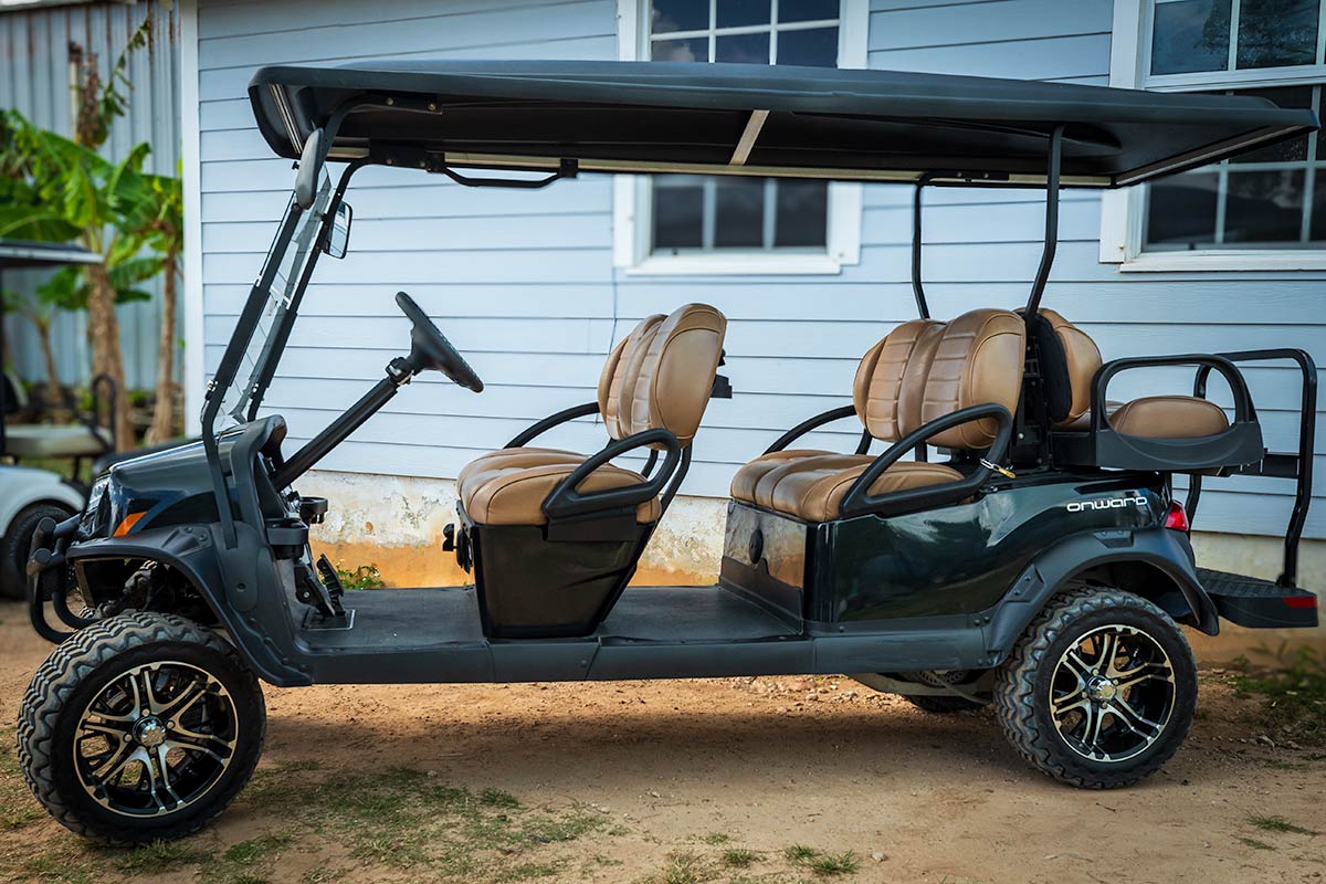 6 Seater Golf Cart Rentals on Harbour Island Bahamas